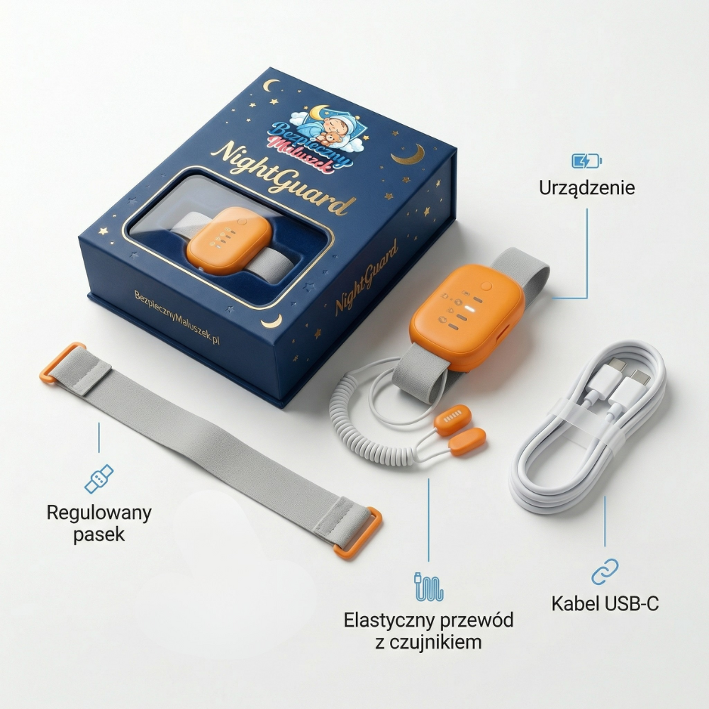 NightGuard™ – Przewodowy alarm na nocne moczenie